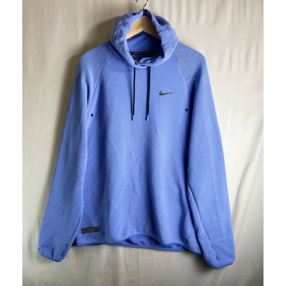 Nike Light Blue Pullover Hoodie with Drawstring